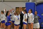 VB vs WSU  Wheaton Women's Volleyball vs Worcester State University. - Photo by Keith Nordstrom : Wheaton, Volleyball